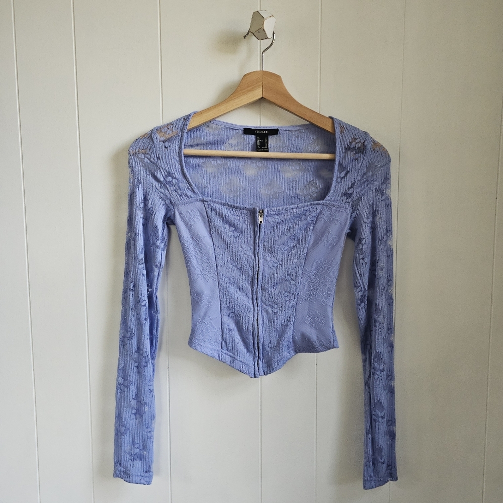 ☆ F21 Lilac Corsett Top